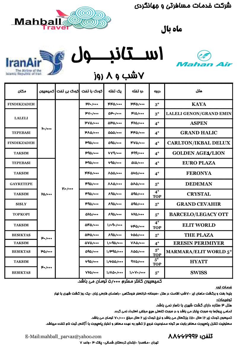 تورهاي استانبول