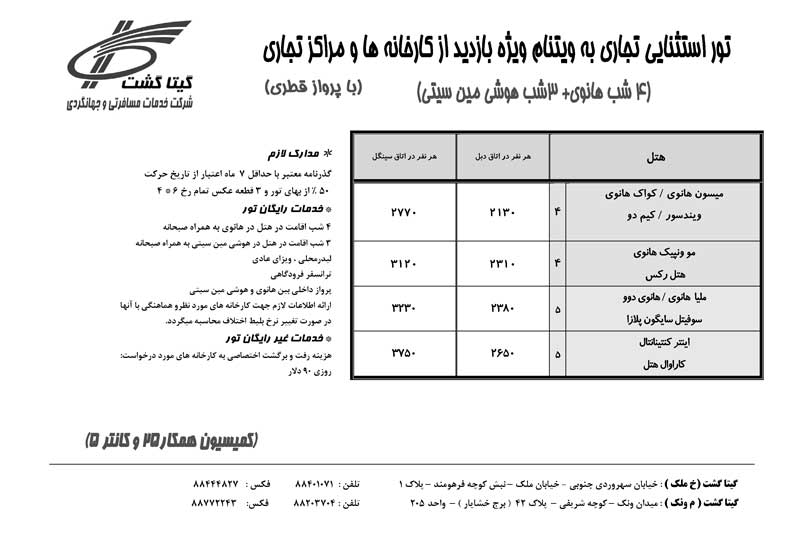 پکيج تورهاي ويتنام