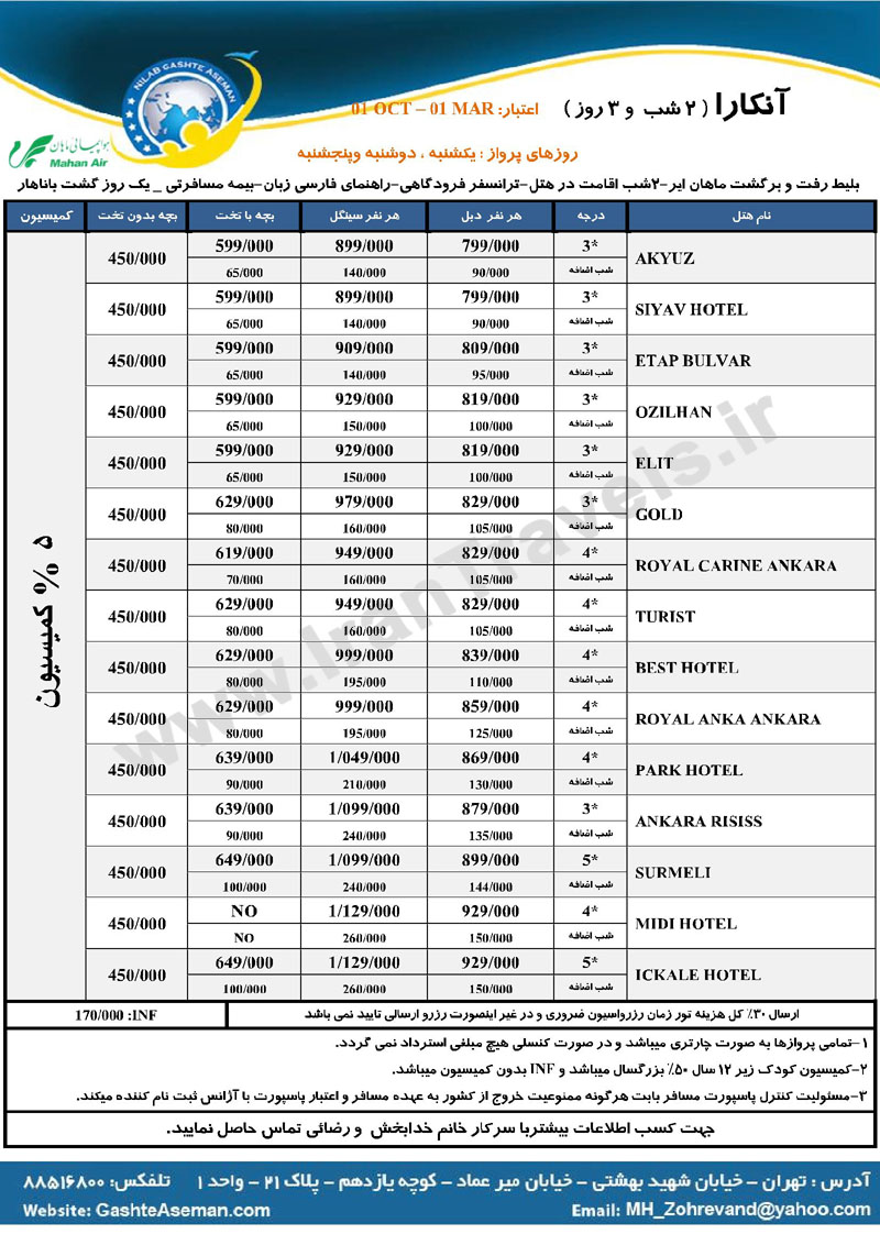 تورهاي ترکيه / زمستان  92