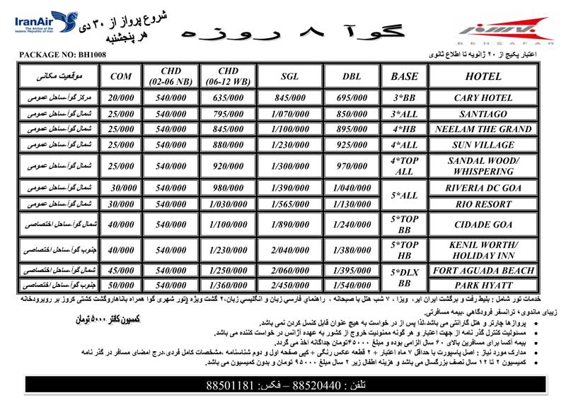 پکيج تورهاي هندوستان