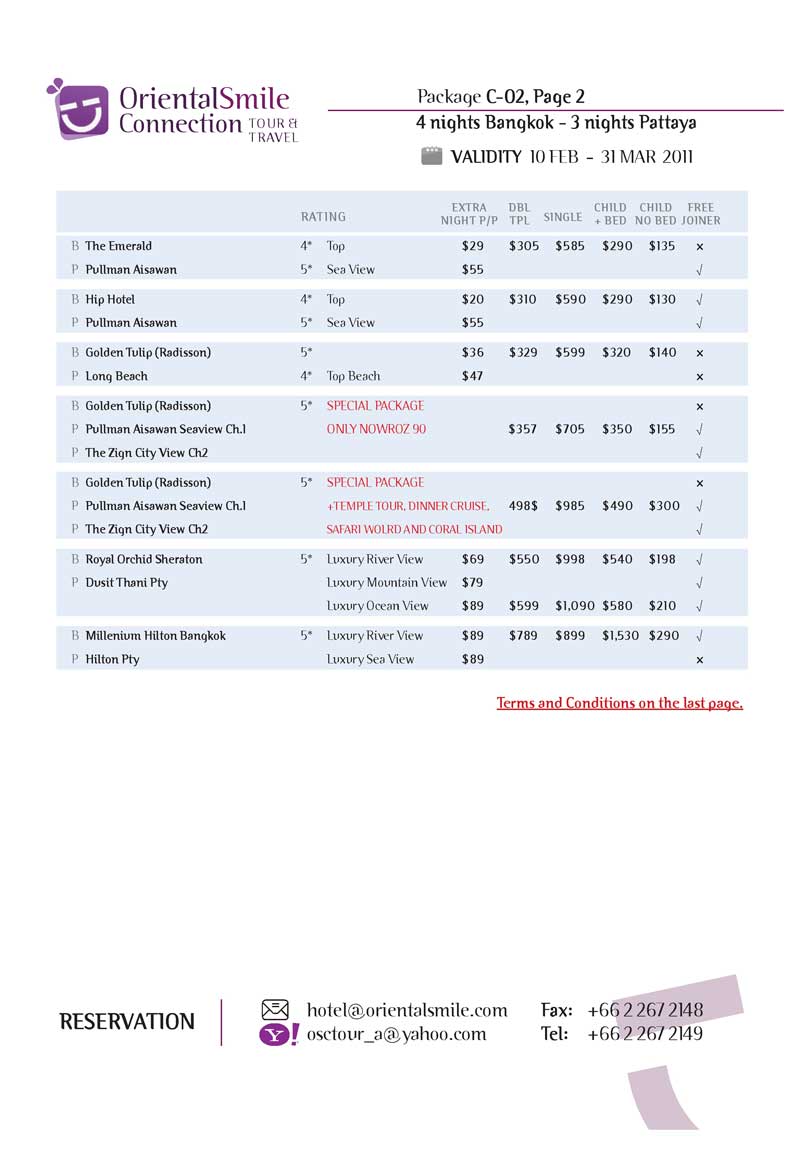 thailand nowroz Quality package