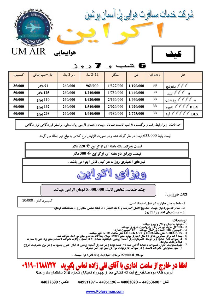 اصلاحيه پکيج اکراين