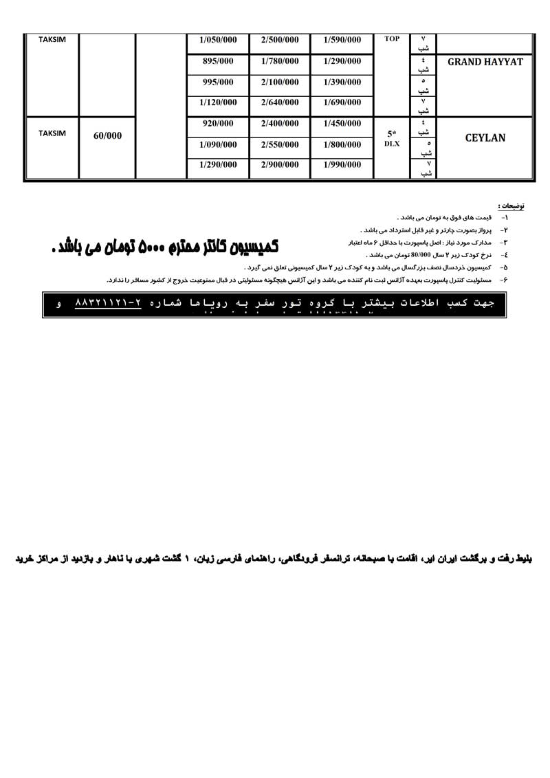 پکيج هاي ترکيه