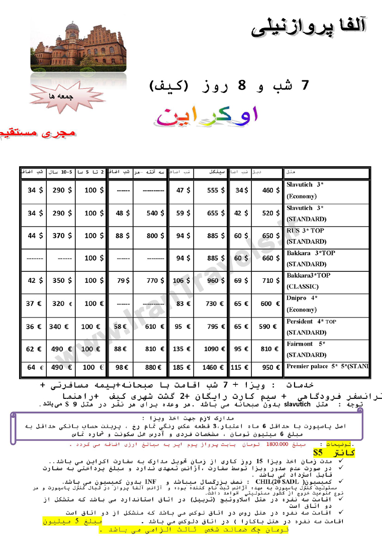 تورهاي اروپا / تابيستان 92