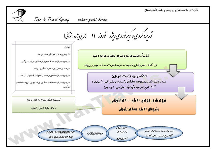 تور يزد و کوير نوردي ويژه نوروز 91