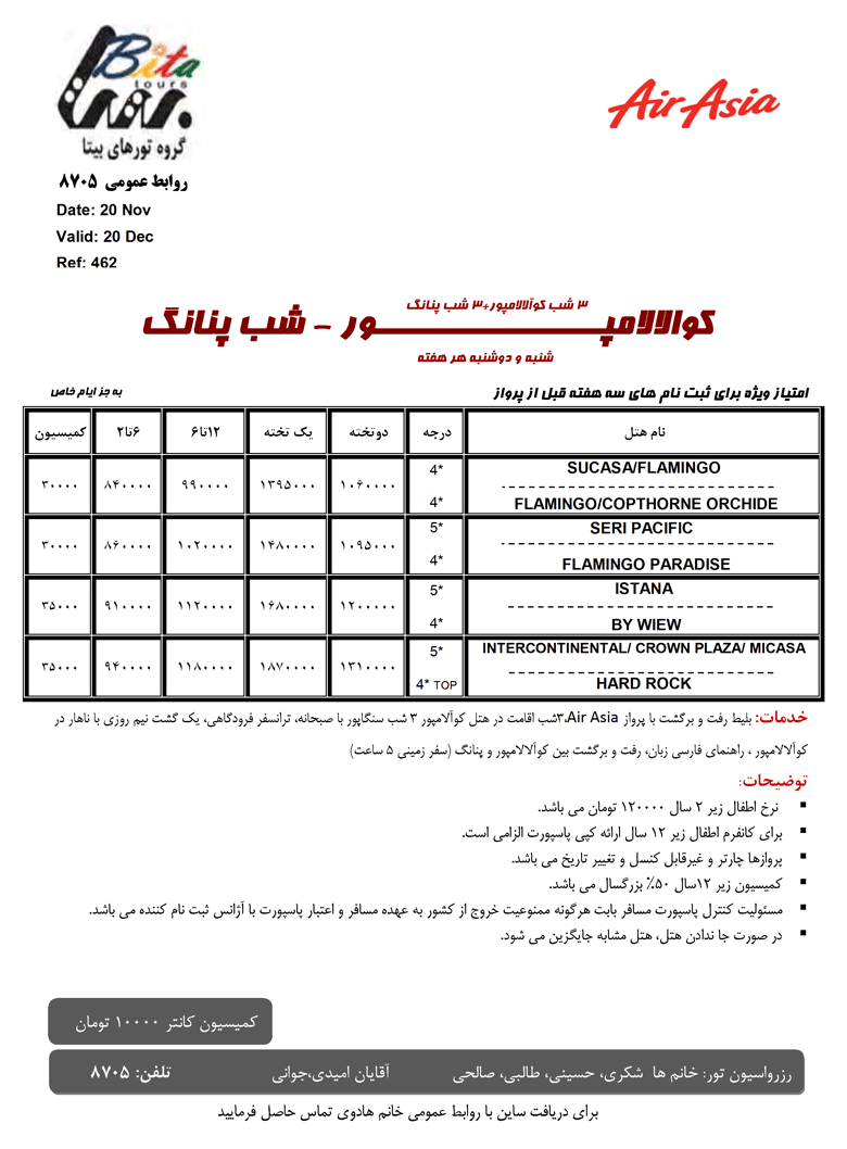 تورهاي مالزي و سنگاپور