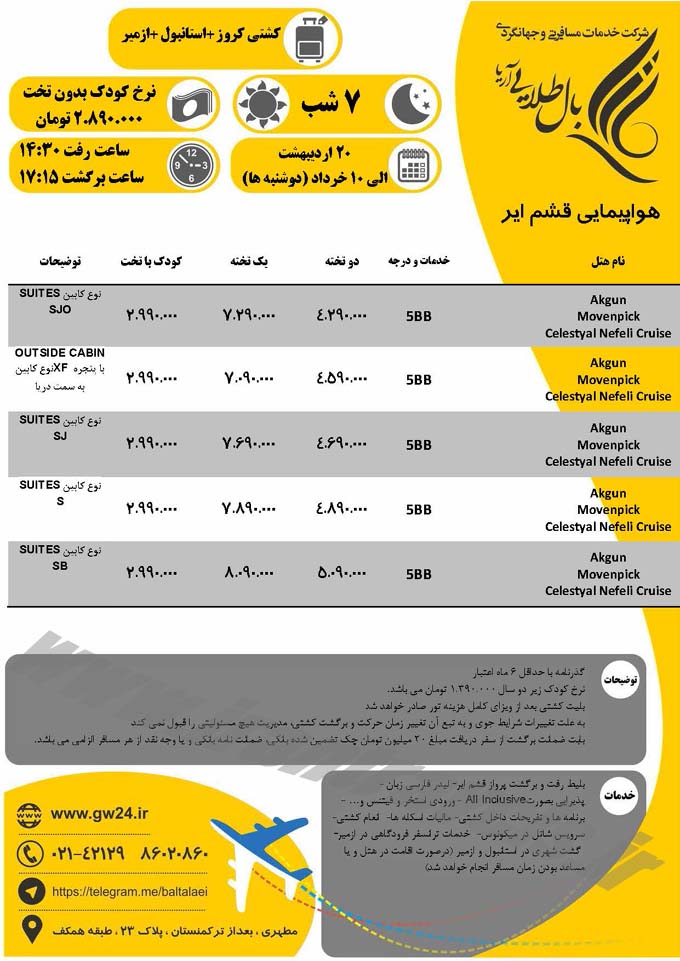 تور ترکيه با کشتي کروز