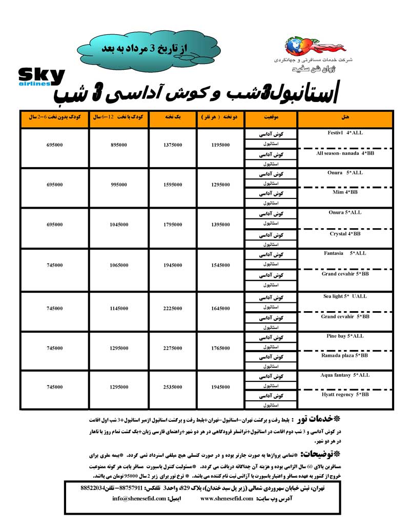 پکيج اصلاحي استانبول