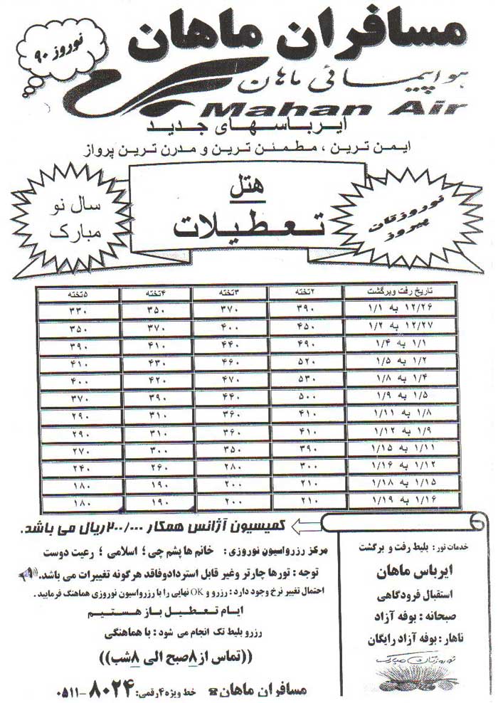 تور نوروزي کيش