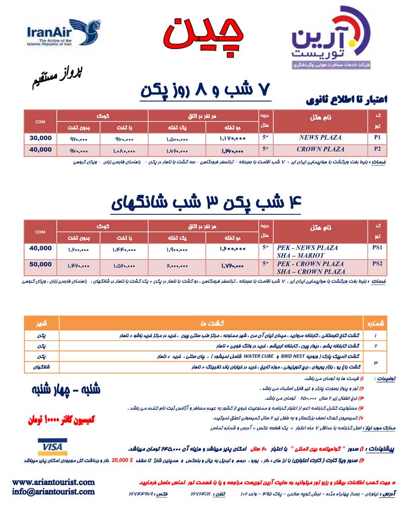 اصلاحيه پکيج چين