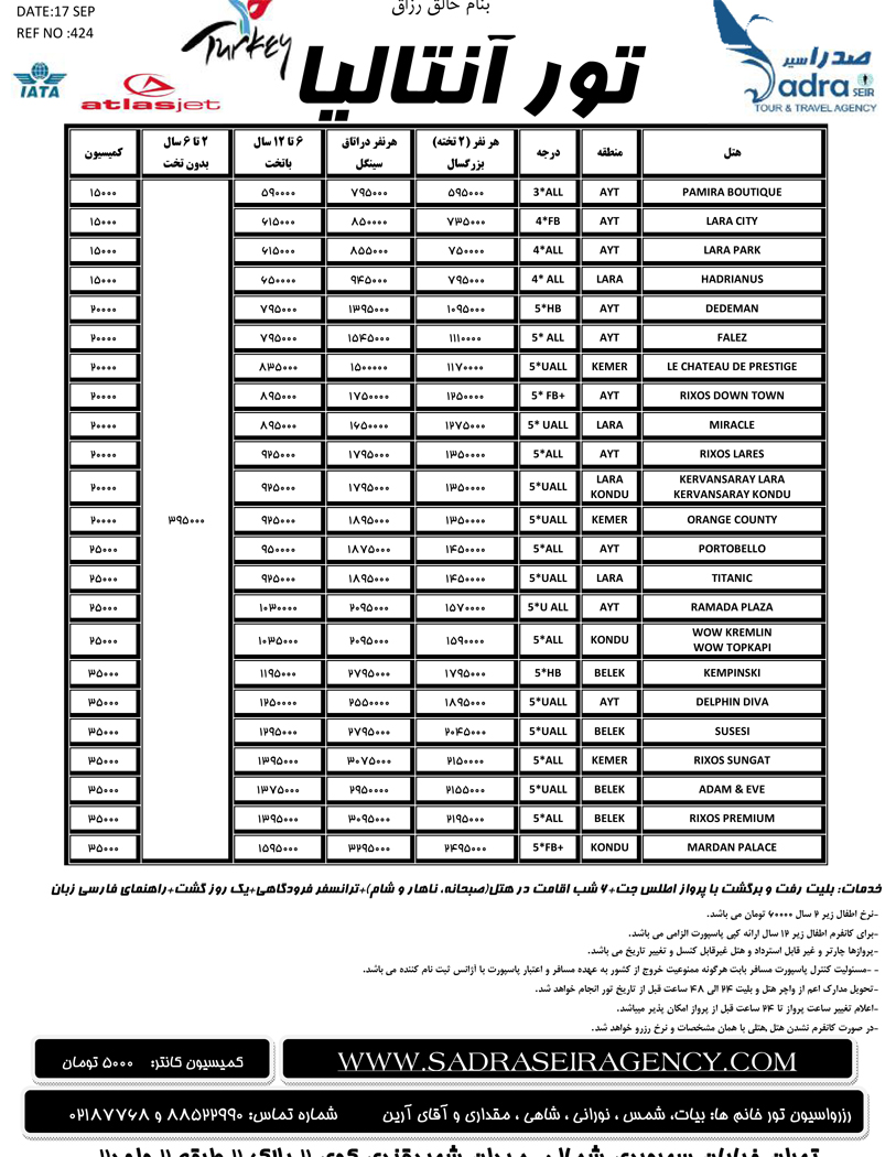 اصلاحيه پکيج هاي ترکيه