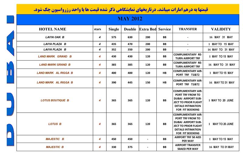 پکيج هتلهاي دبي سري دوم