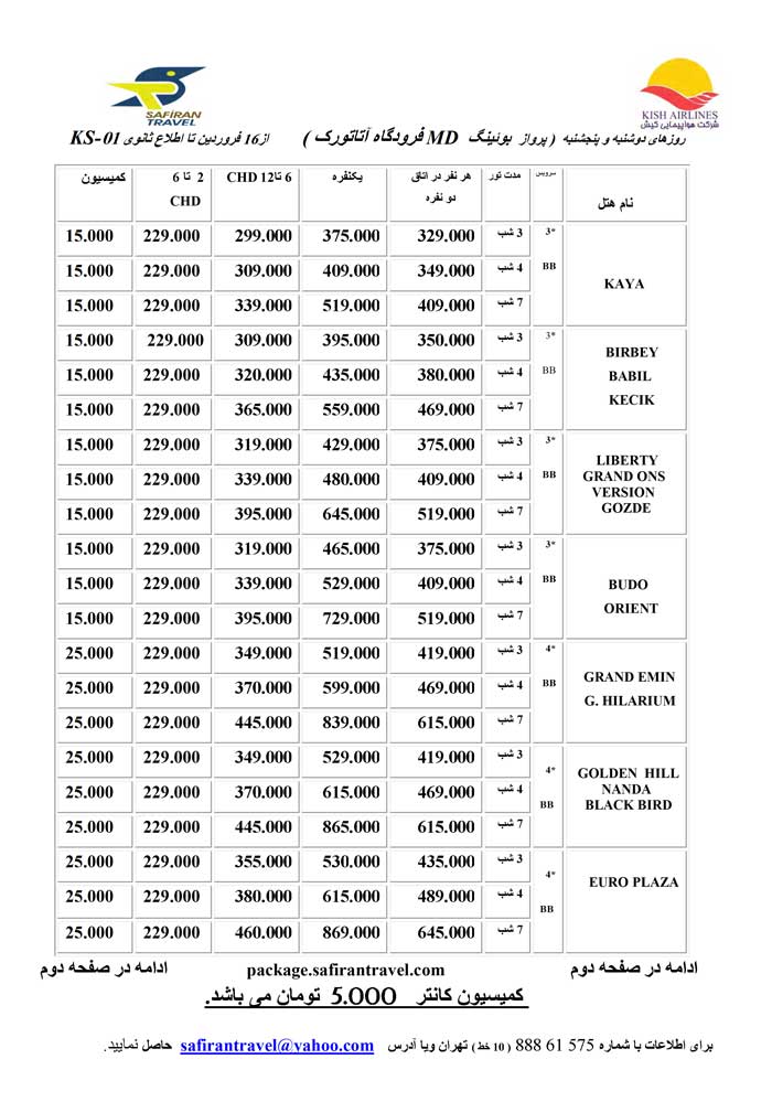 تورهاي استانبول