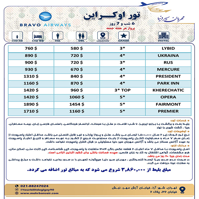تورهاي اوکراين/بهار98 