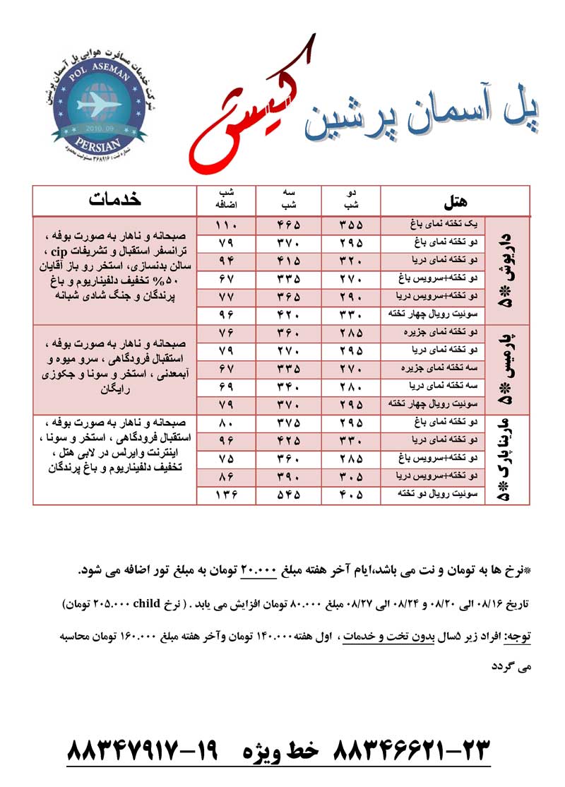 اصلاحيه تورهاي کيش