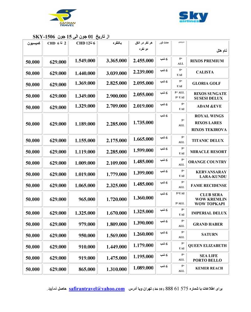 پکيج هاي ويژه تابستان(سري ششم)