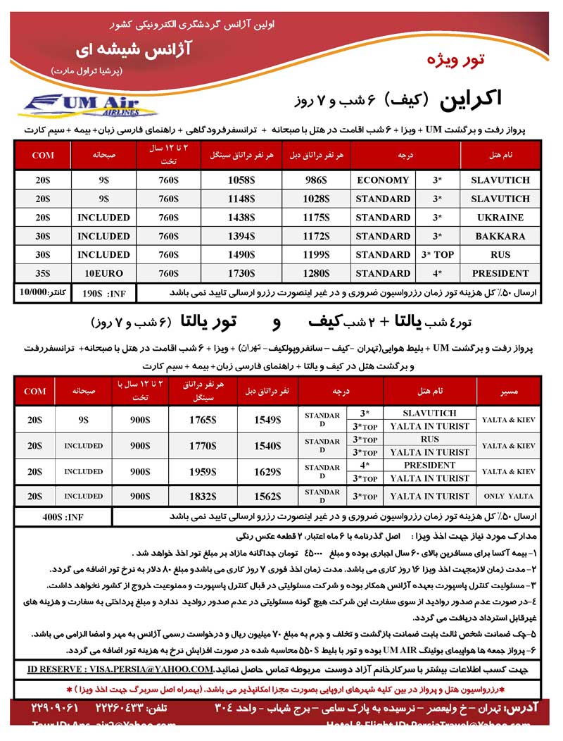 اصلاحيه پکيج اکراين