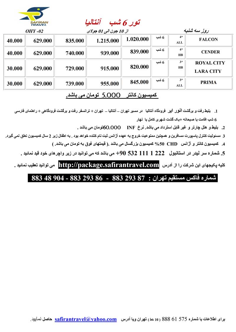 پکيج هاي ويژه تابستان(سري چهارم)