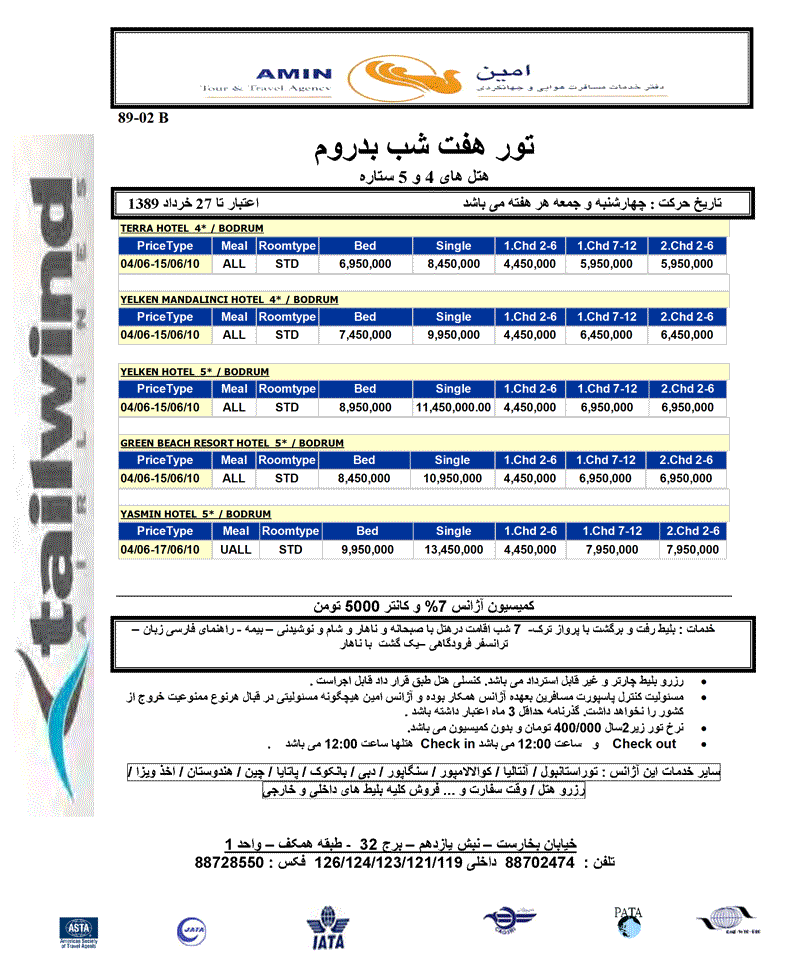 پک  تورهاي ترکيه