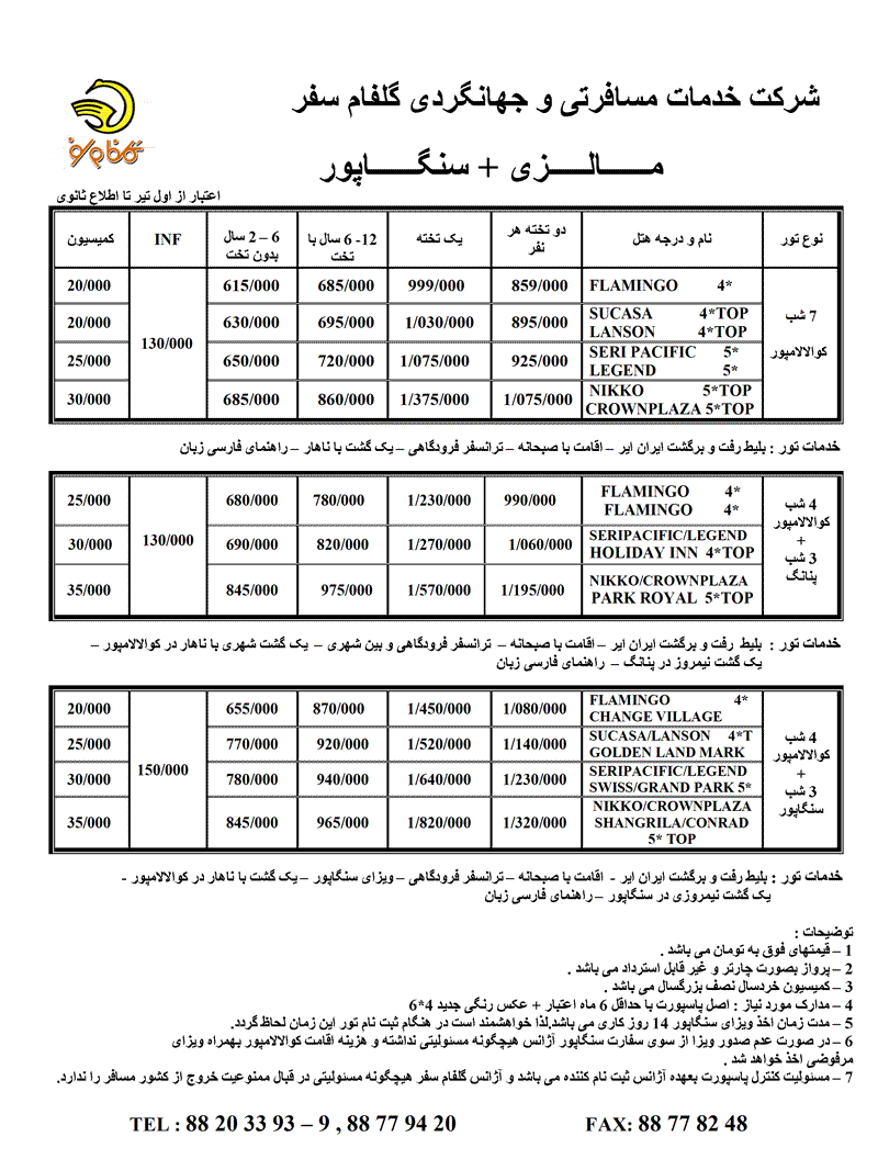 تور مالزي – سنگاپور