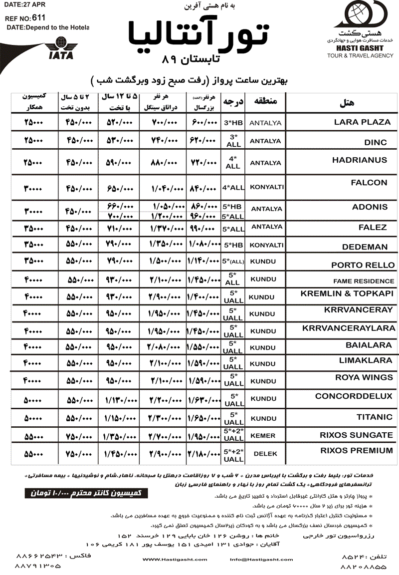 پکيج تورهاي ترکيه