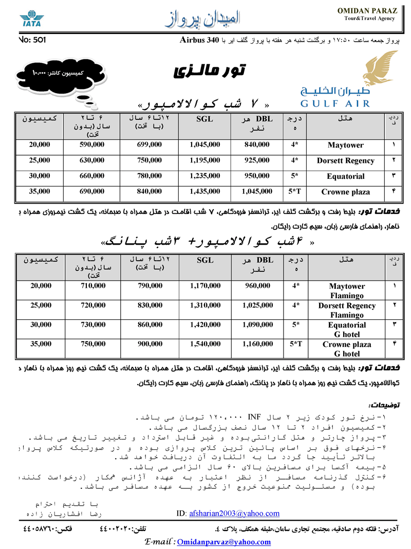 تورهاي  مالزي