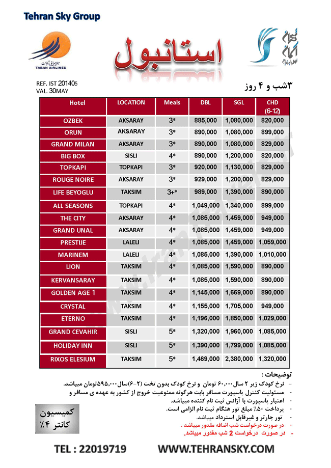 تورهاي ترکيه 