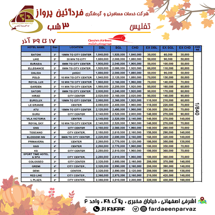 تور گرجستان/ زمستان 98