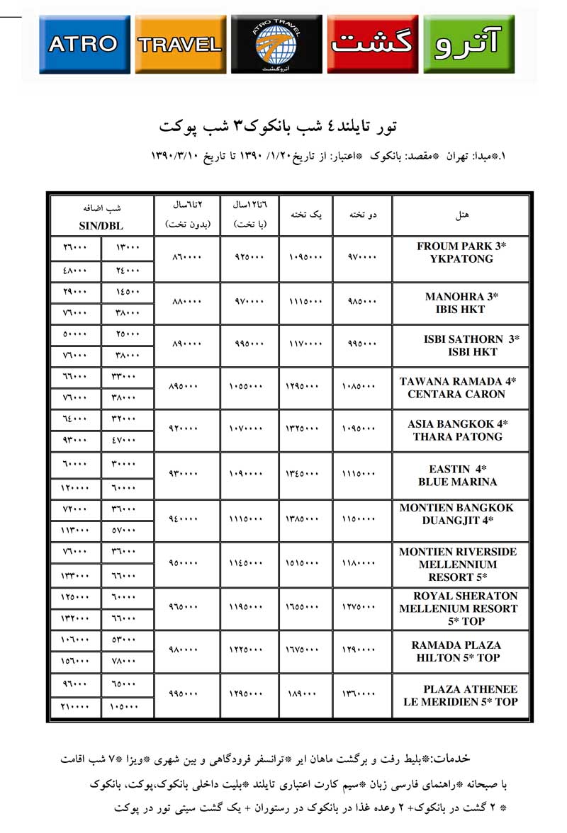 تور تايلند