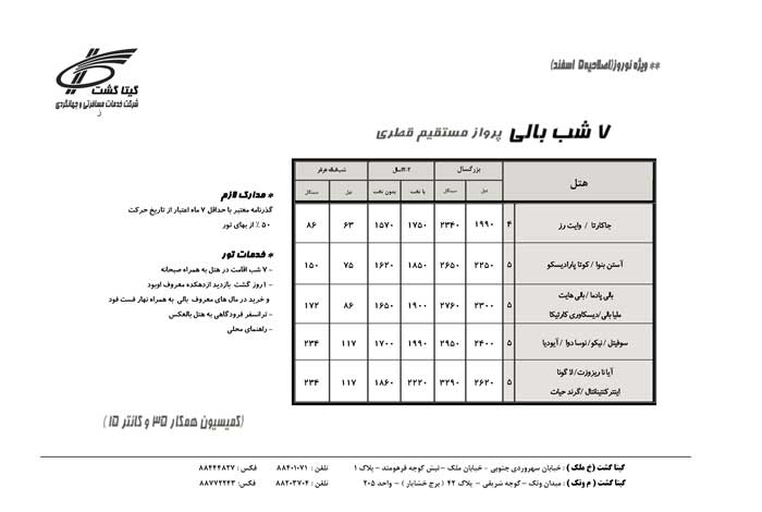 پکيج تورهاي اندونزي-مالزي-سنگاپور ويژه نوروز 90