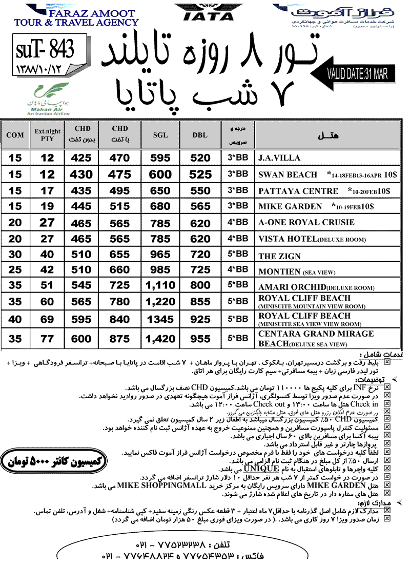 تورهاي تايلند