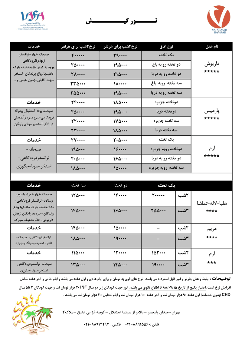 تور کيش