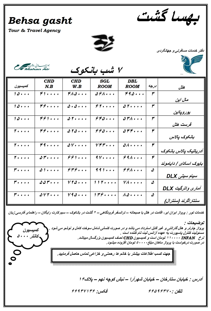 تورهاي تايلند