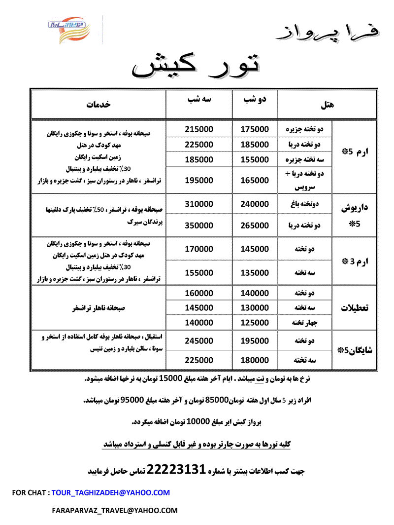 تور کيش