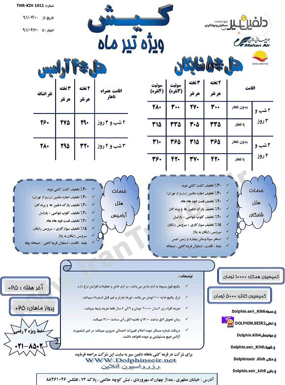 تورهاي کيش 2