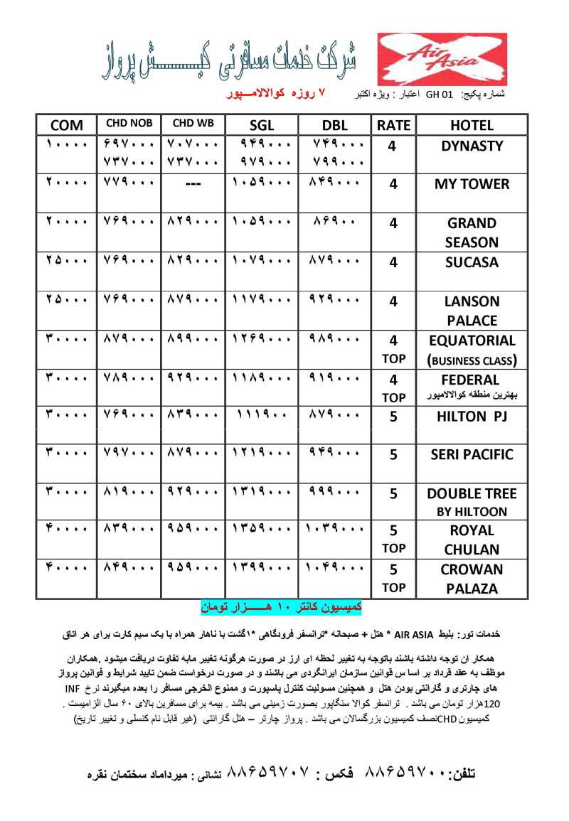 تور مالزي