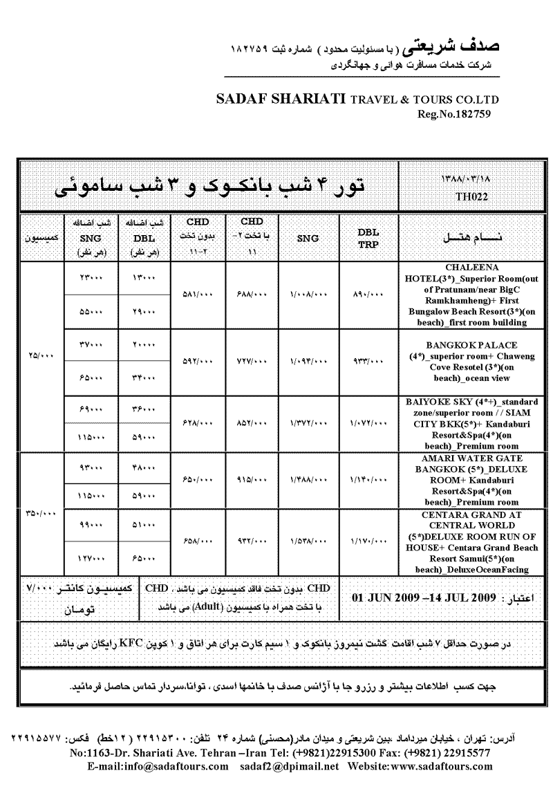 تور تايلند- فول پکيج