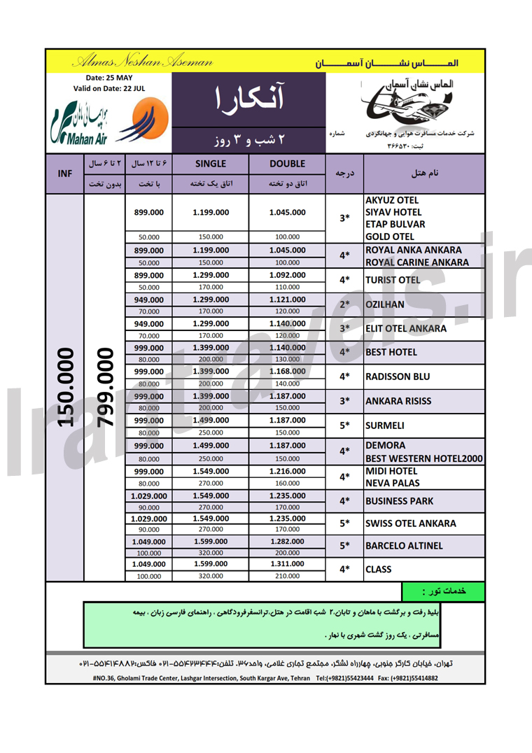 تور هاي ترکيه سري دوم / بهار 93