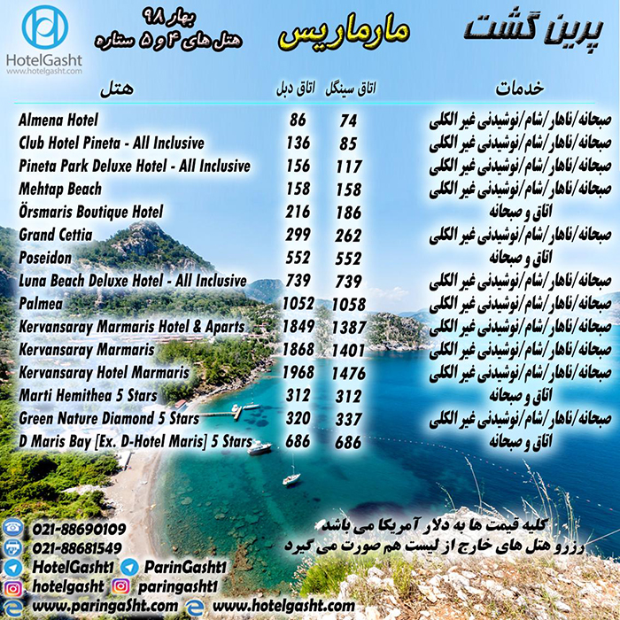 تورهاي مارماريس/بهار98