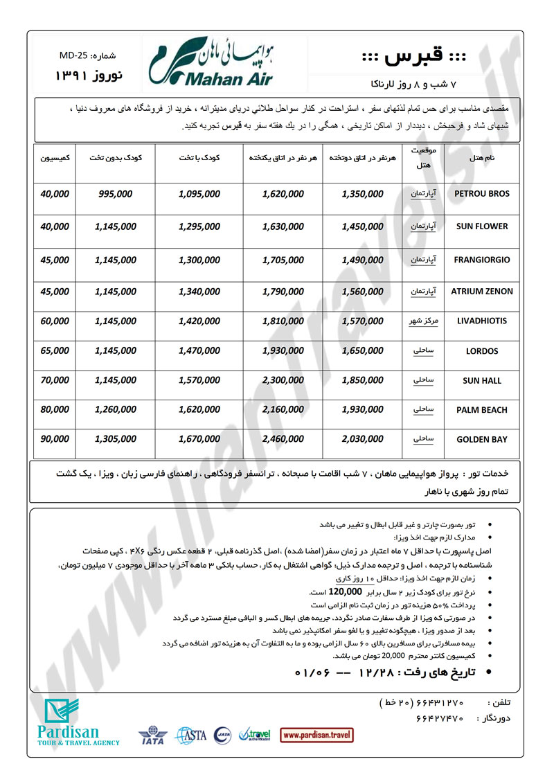 تور نوروزي قبرس اروپايي