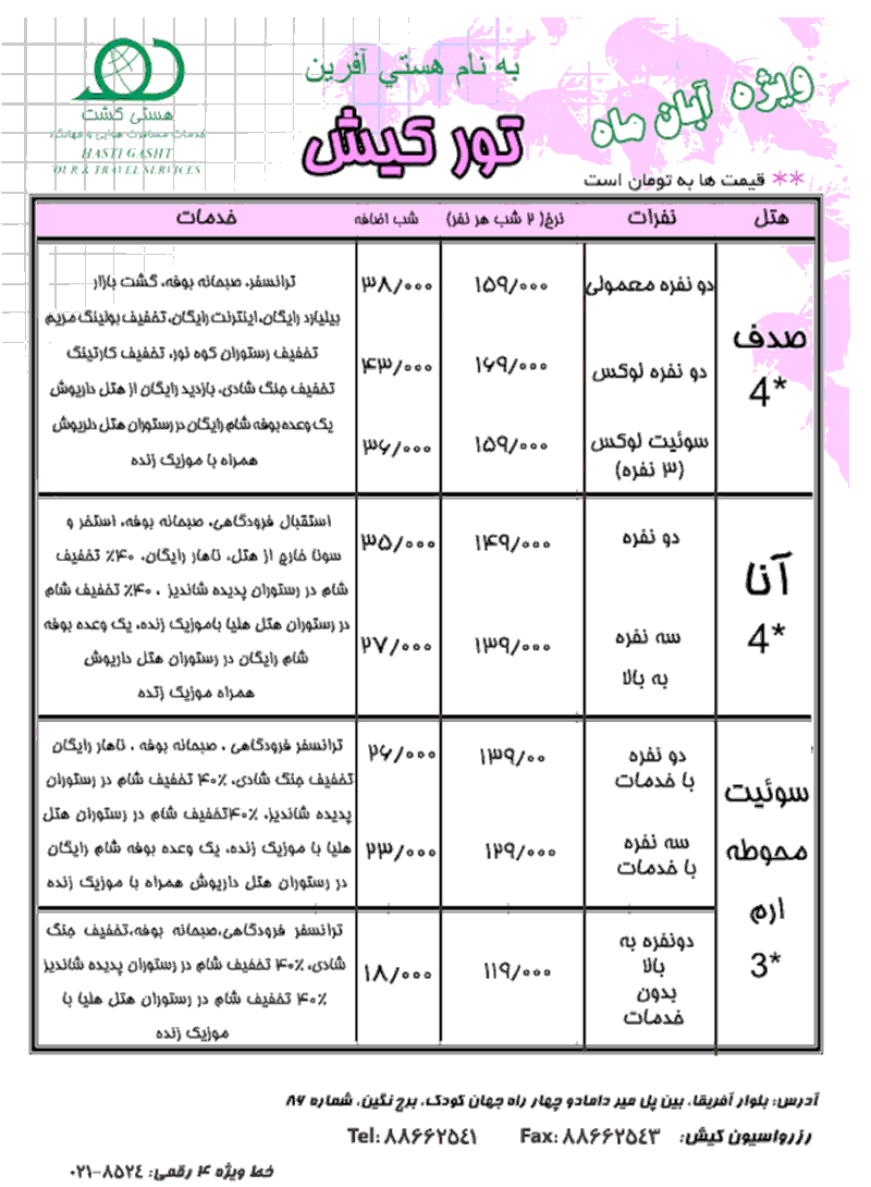 تور کيش