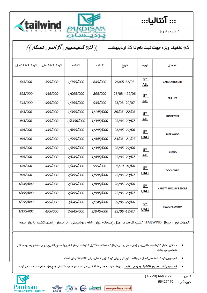 تور آنتاليا و کوش آداسي