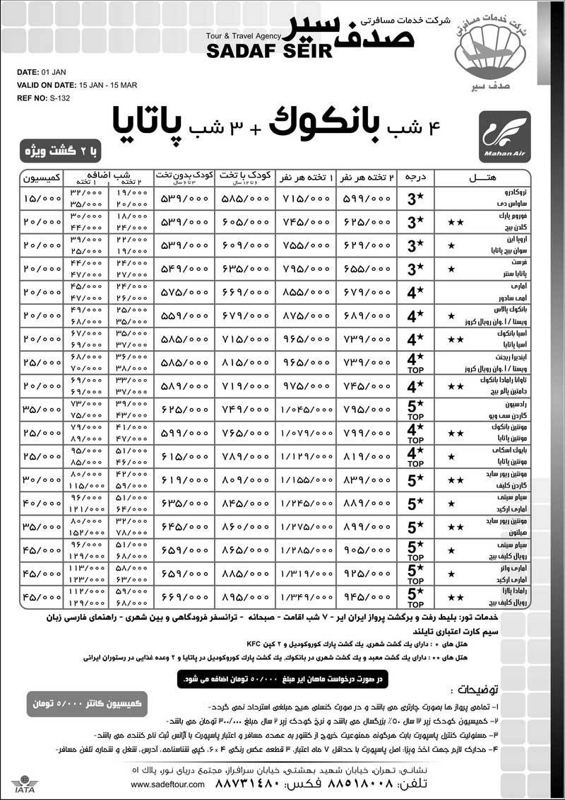 تور بانکوک-پاتايا