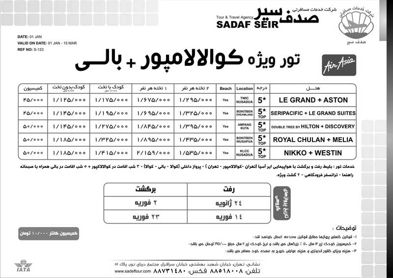 پکيج تورهاي جزيره بالي