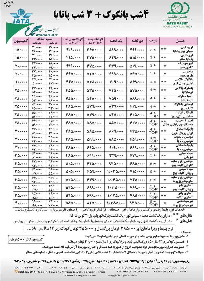 تورهاي تايلند