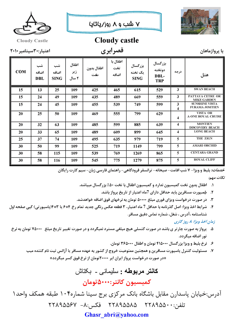 تورهاي تايلند