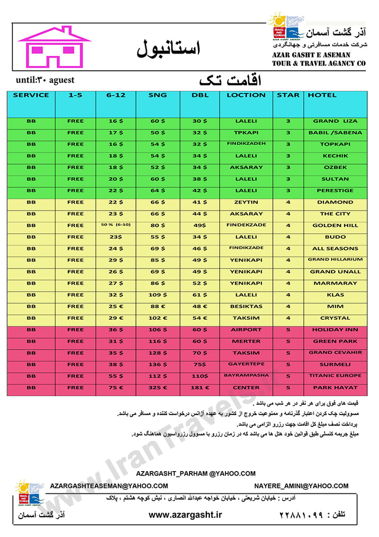 هتل هاي استانبول