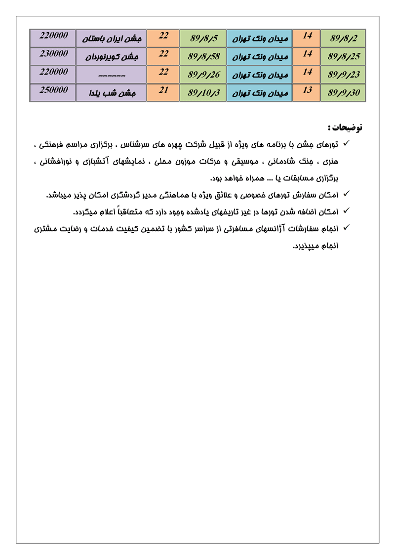 تورهاي کوير مرکزي ايران